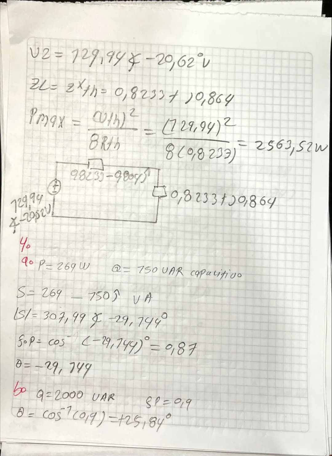 10
80
COS (100
土
20л 400m H
200m H
M
m
m
300MH +
10~
VO
Souf
720 cos(100t+90°) v
temporal
→ Sasorial.
R= 202
B=202
400mH
2=2200(400m) = 40;