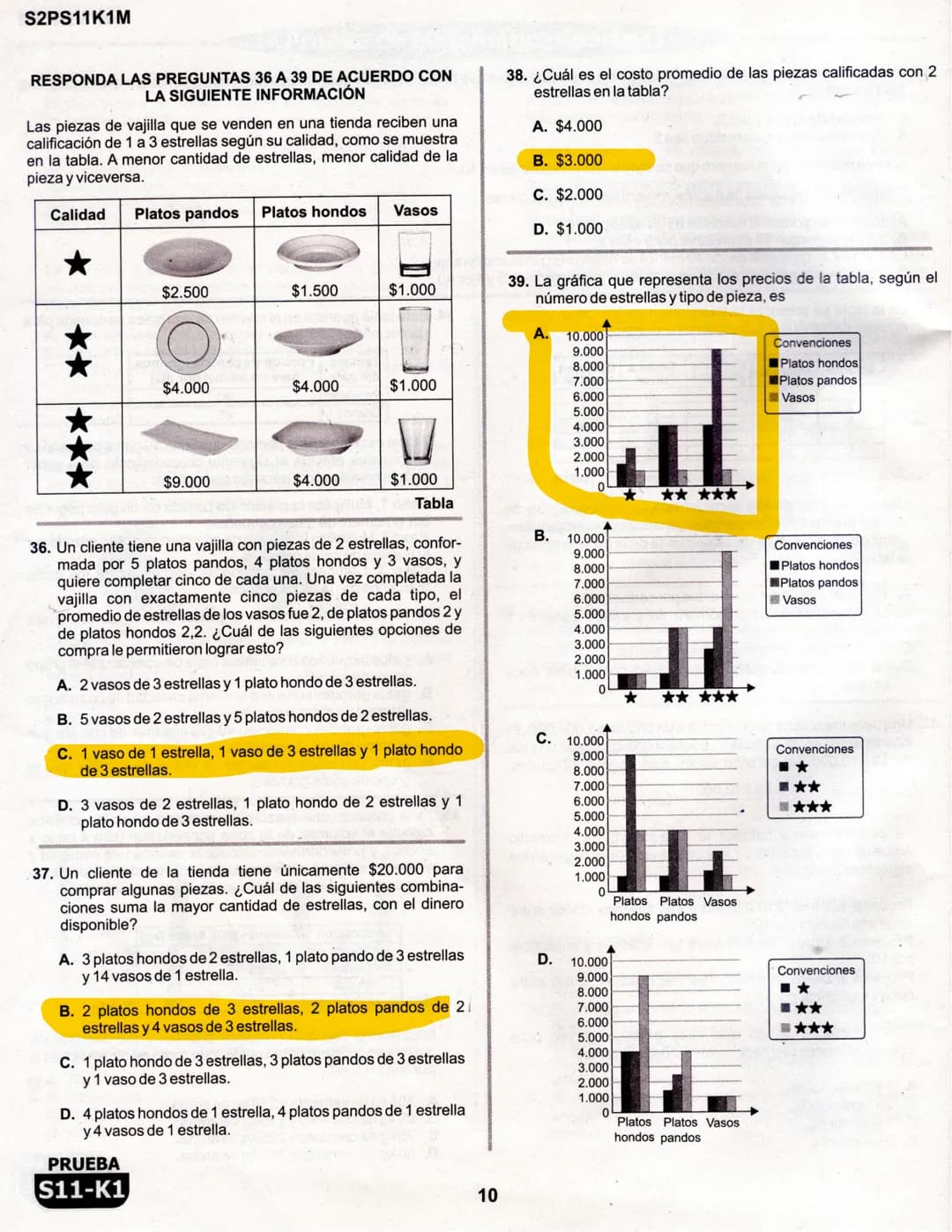 1
La
Evaluación
PRUEBA
S11-K1
Evaluación por Desempeño en Competencias
Segunda sesión
En el siguiente cuadro se muestran las pruebas que con