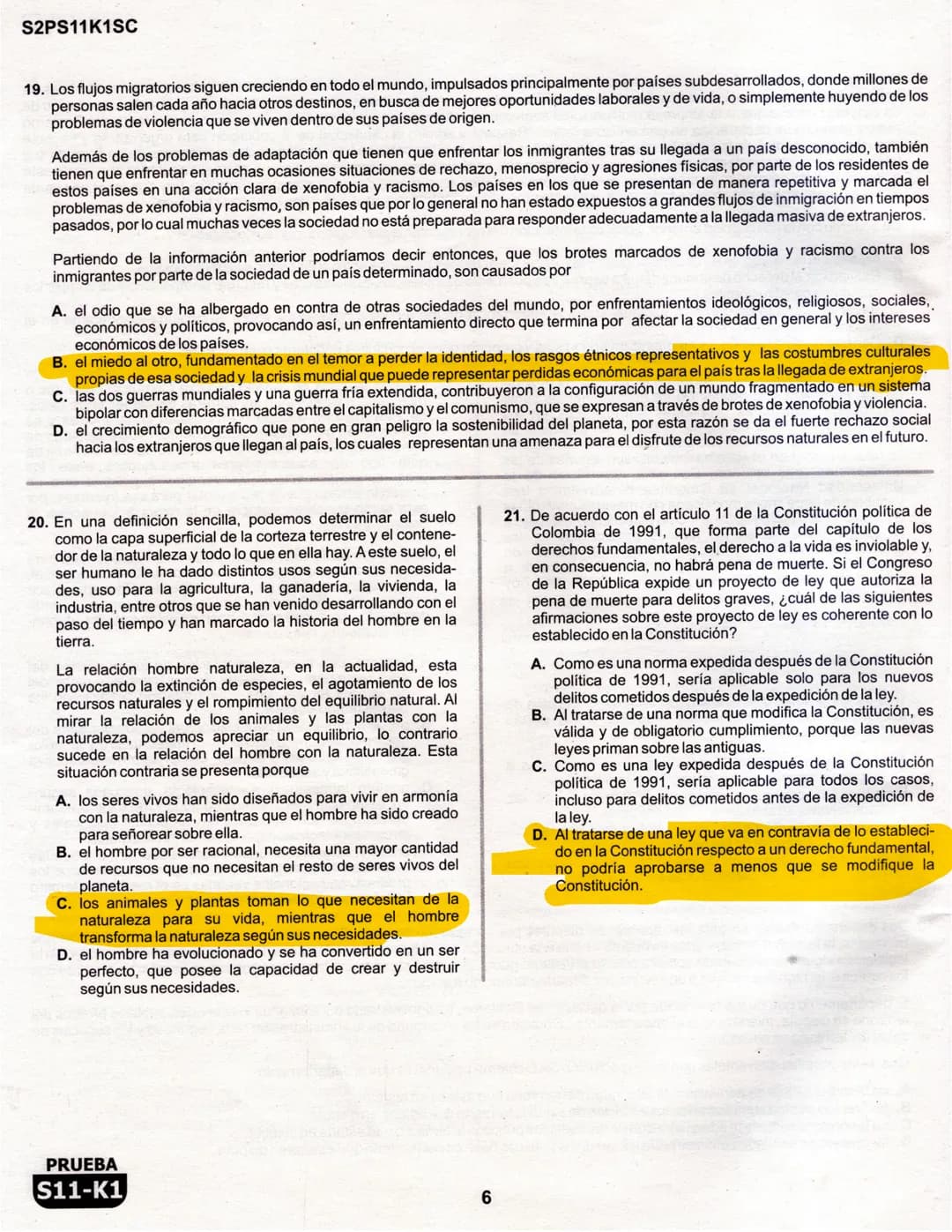 1
La
Evaluación
PRUEBA
S11-K1
Evaluación por Desempeño en Competencias
Segunda sesión
En el siguiente cuadro se muestran las pruebas que con