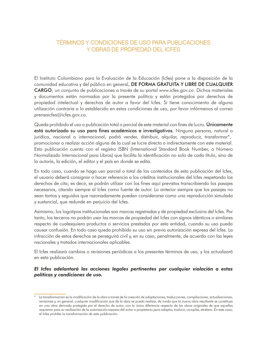 Cuadernillo de preguntas
Saber 11.°
Prueba de Ciencias
Naturales
MINEDUCACIÓN
icfes
mejor saber
TODOS POR UN
NUEVO PAÍS
PAZ EQUIDAD EDUCACIO