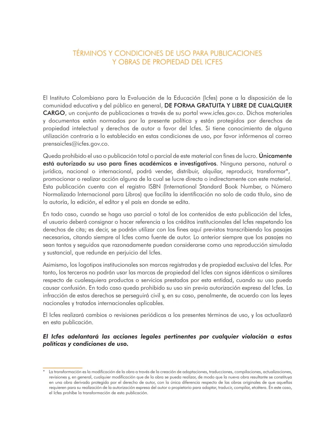Cuadernillo de preguntas
Saber 11.°
Prueba de ciencias
naturales
icfes
saber 11.°
GOBIERNO
DE COLOMBIA
MINEDUCACIÓN icfes
mejor saber Presid