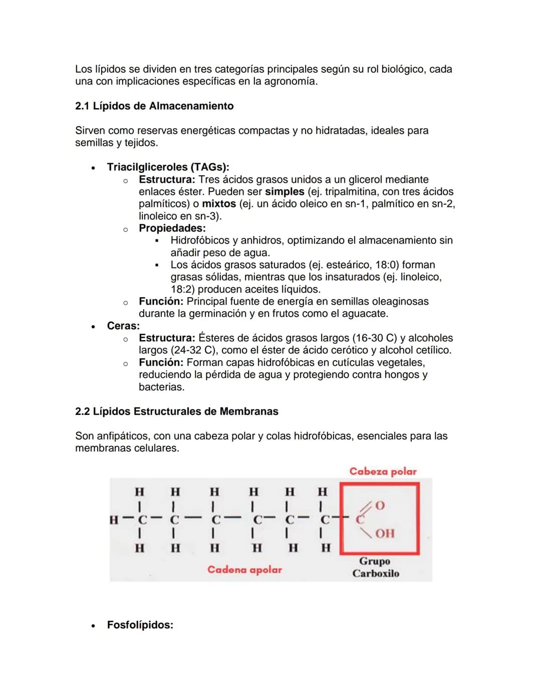 --- OCR Start ---
Bioquímica
1. Introducción a los Lípidos
UNIDAD: Lípidos
Los lípidos son biomoléculas esenciales caracterizadas por su ins