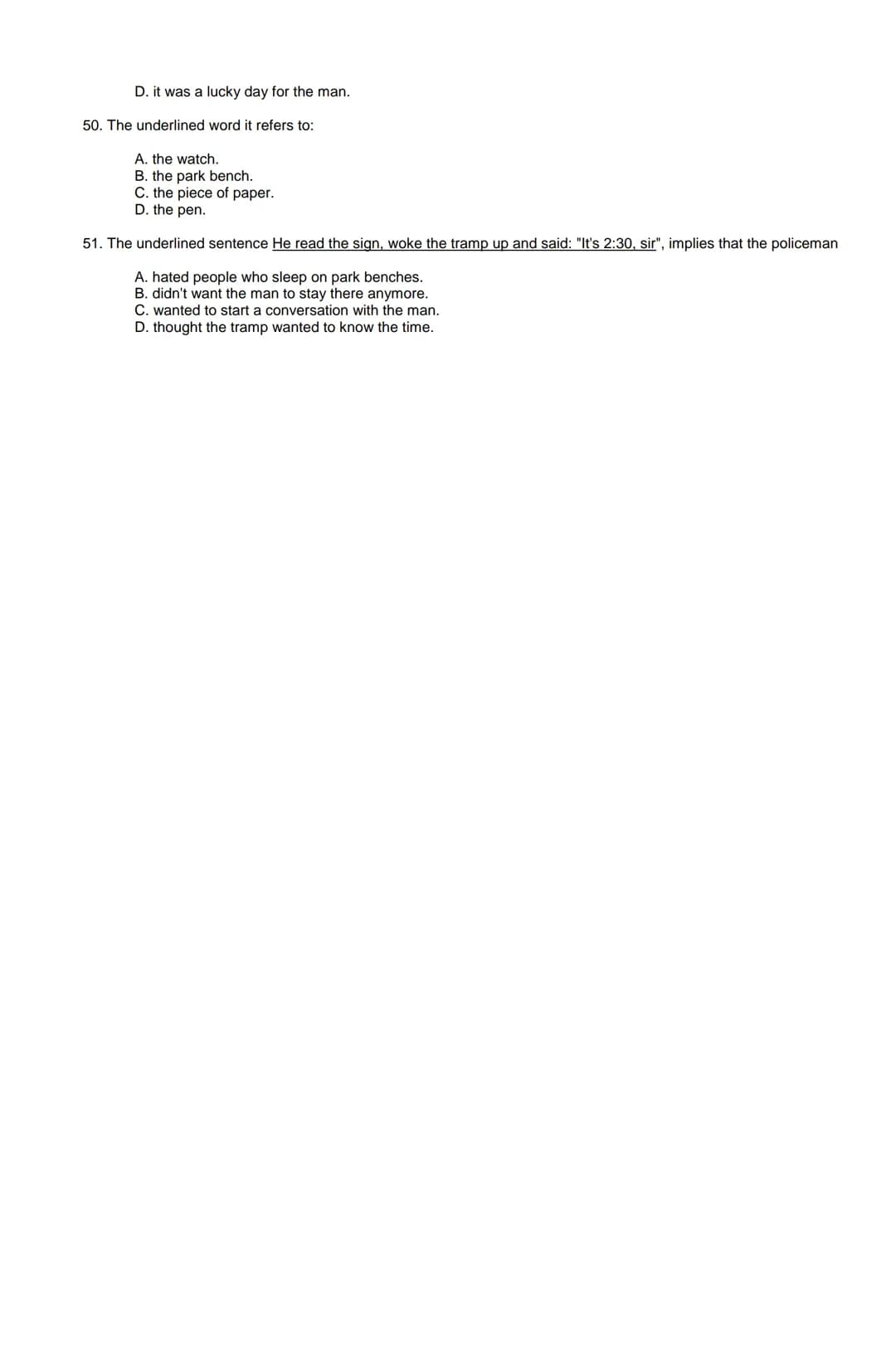 Examen de Estado
Banco de preguntas de ingles
La prueba de ingles se encuentra organizada en los siguientes grupos de preguntas:
• Construc