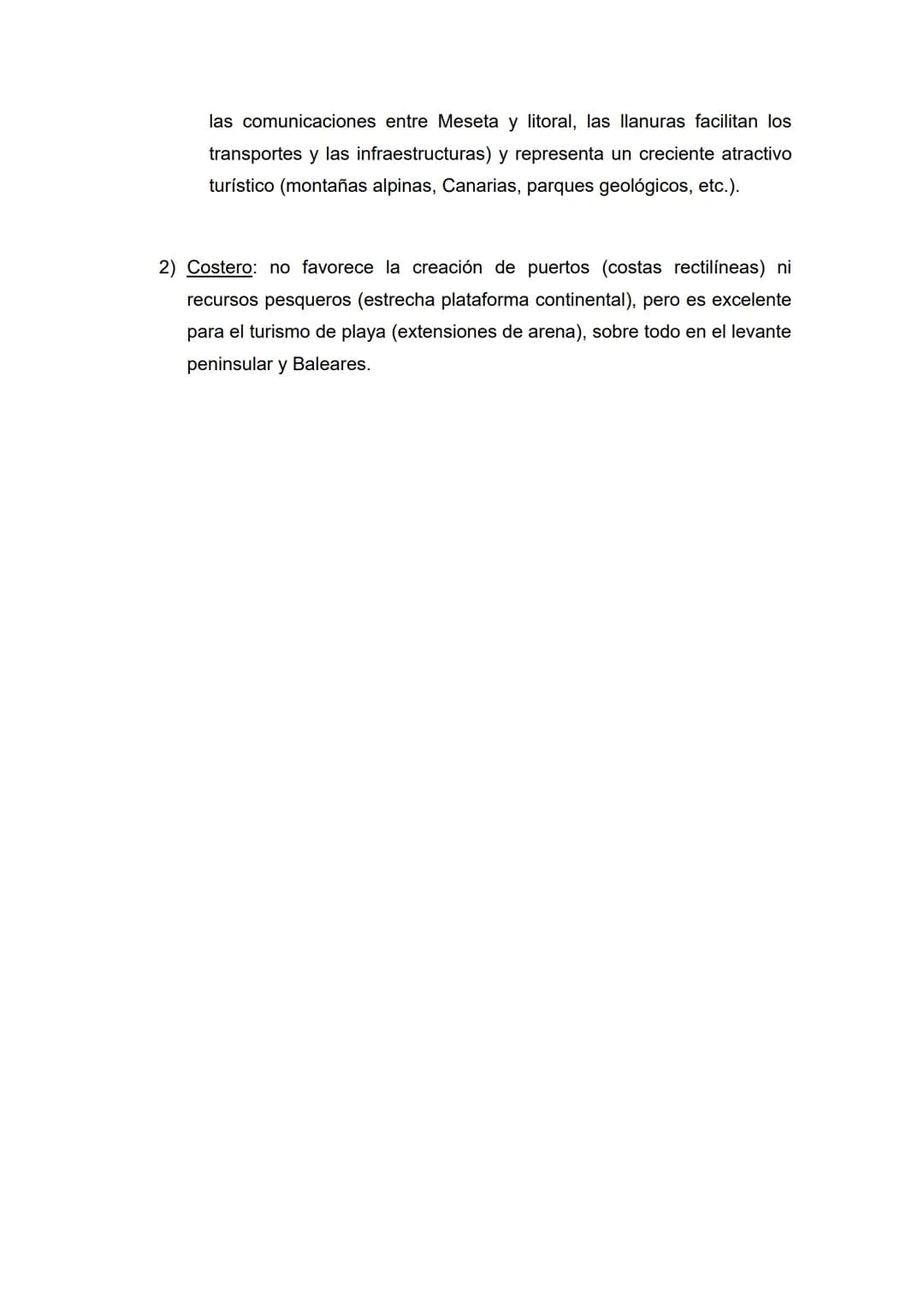 Tema 1 - El relieve: formación y características
• Temas (1, 2, 3) y epígrafes (a, b, c) que nos pueden preguntar:
1) Caracterización de l