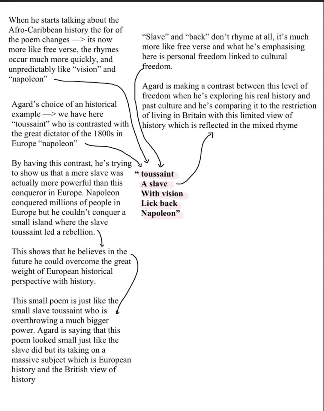 Chacking out Mẹ cơn
history
--> its a
The viewpoint here is
this opposition between
them and myself which is
repeated twice
powerful form of