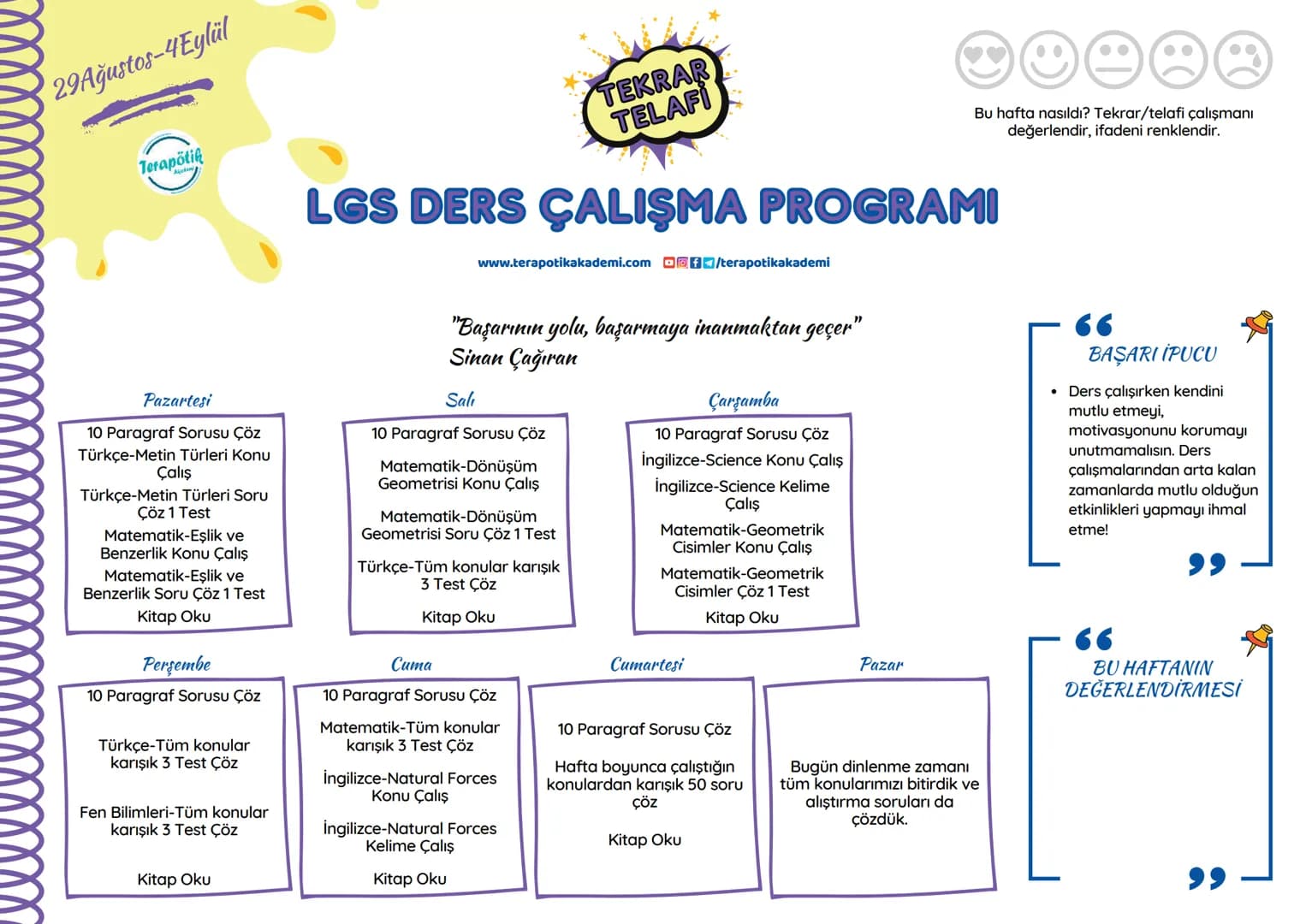 # 8.SINIFA HAZIRLIK YAZ TATİLİ LGS DERS ÇALIŞMA PROGRAMI
## MERHABA, naber?
Yaz tatilini verimli geçirip, 8. sınıfa bomba gibi başlamayı ne