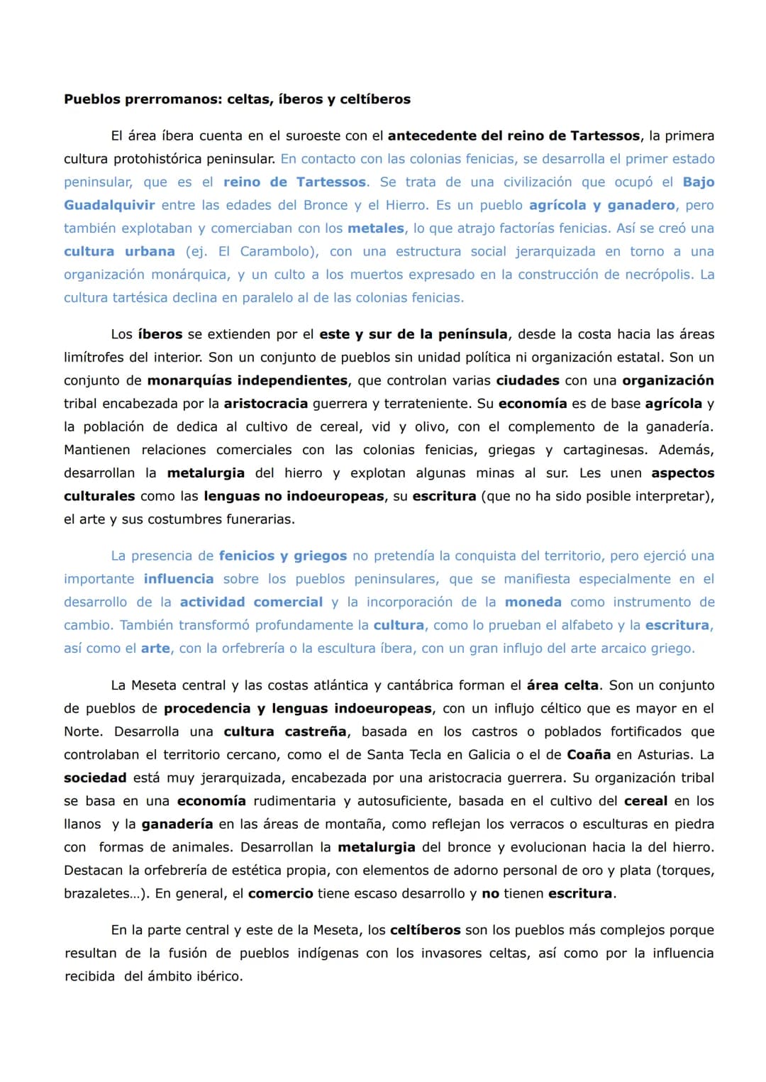 # HISTORIA DE ESPAÑA 2º DE BACHILLERATO
PAU 2025
## Pregunta 1. PREHISTORIA E HISTORIA ANTIGUA
| PREHISTORIA | Sociedades cazadoras-recole