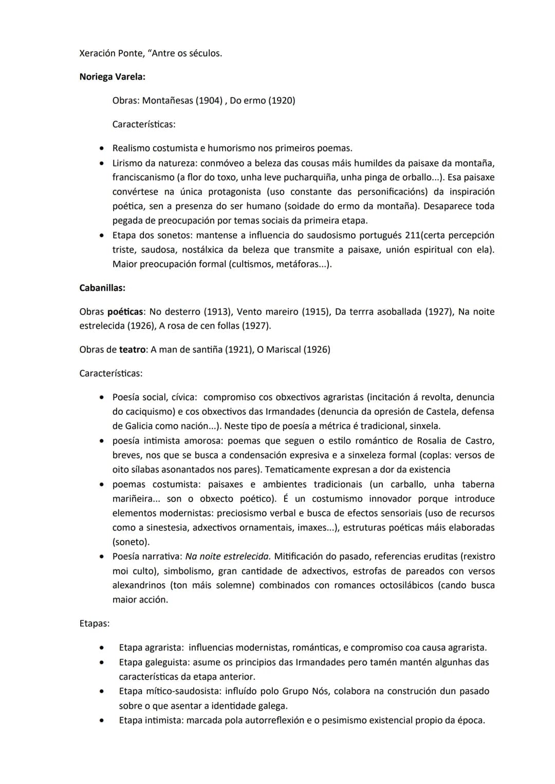 ## LITERATURA GALLEGO # Tema 1: A poesía das Irmandades da Fala. Características, autores e obras representativas.
Na dúas primeiras década