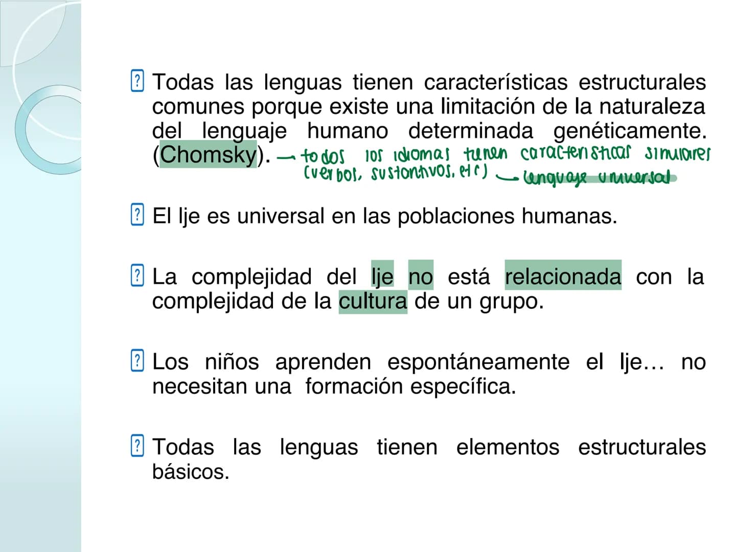 # NEUROPSICOLOGIA DEL
LENGUAJE
ADRIANA M. MARTINEZ
Máster en Rehabilitación Neuropsicológica y
Estimulación Cognitiva- UAB Definición
? -
