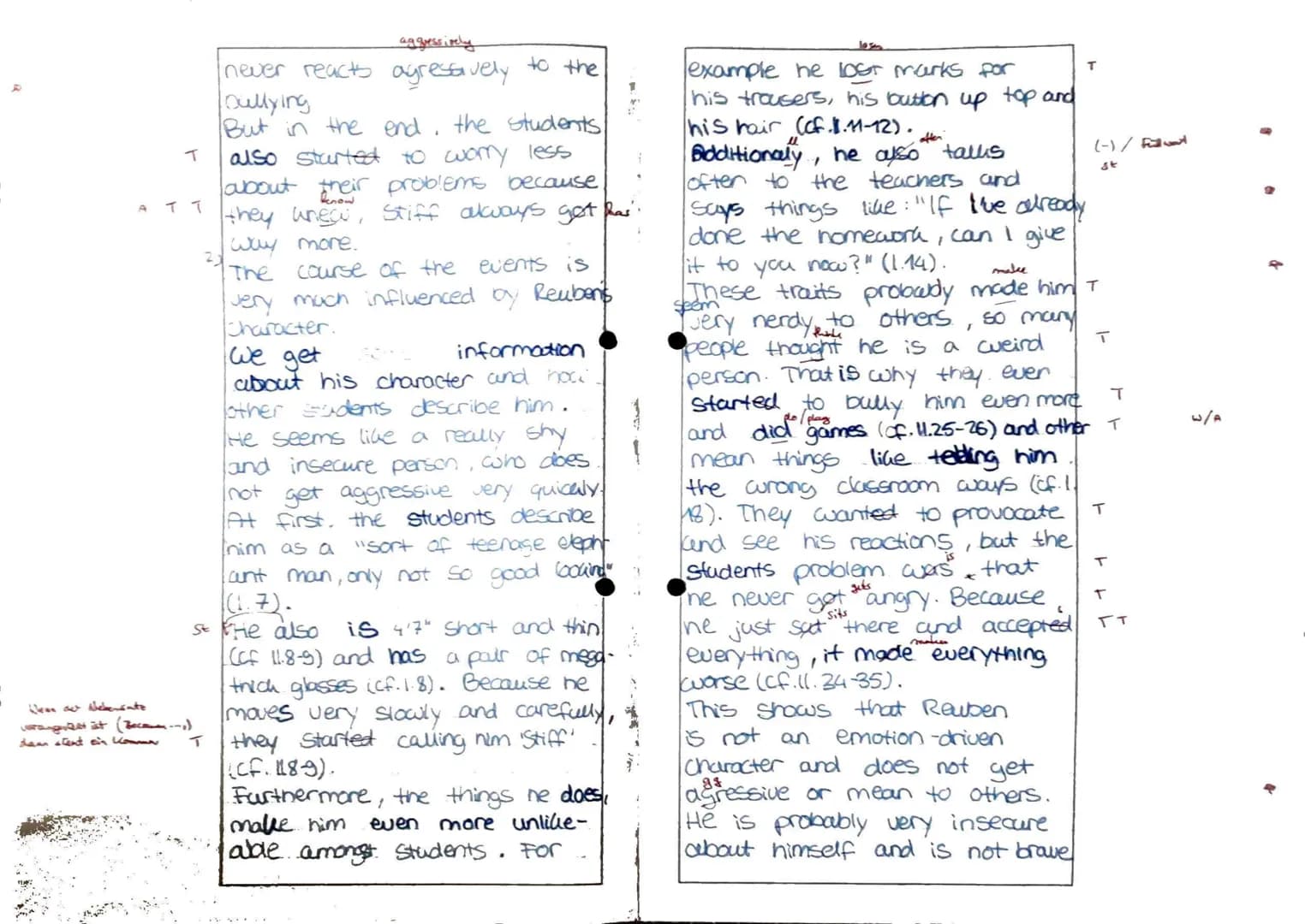 !
Fach
Nam
Datu
1
English Exam 1.
The excerpt of the short story
"Stiff is Ugly and has got Fleas",
written by Pete Johnson, is henne est e