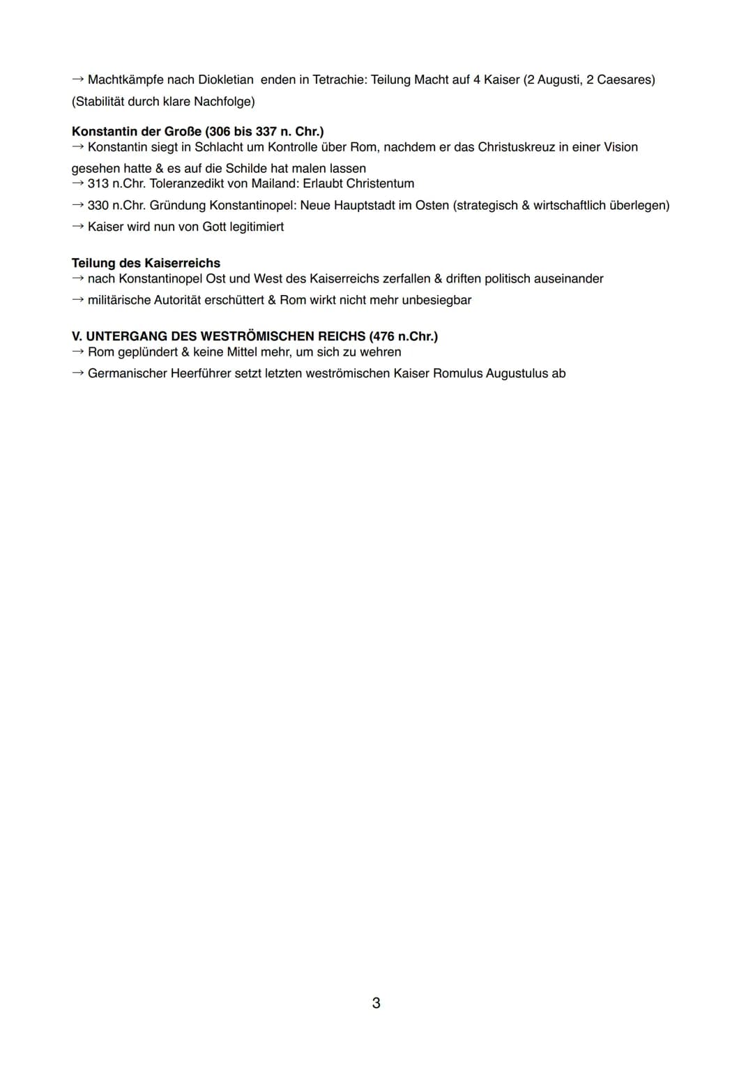 ABITUR: LATEIN LEISTUNGSKURS
ZEITLICHER ÜBERBLICK: RÖMISCHES REICH
I. KÖNIGSZEIT (753 bis 509 v.Chr.)
753 v.Chr. Gründung Roms
→ Mythos: Von