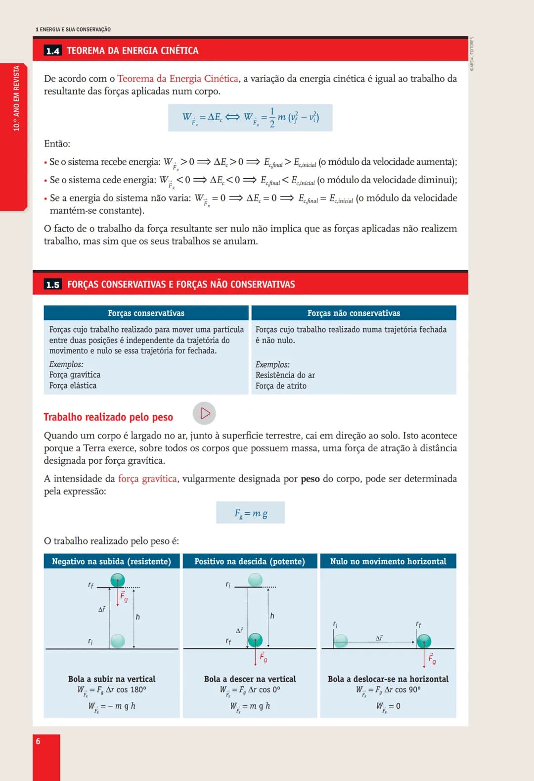 # 10.° ANO
EM REVISTA # DOMÍNIO
# ENERGIA E SUA CONSERVAÇÃO
## SUBDOMÍNIOS
1. ENERGIA E MOVIMENTOS
2. ENERGIA E FENÔMENOS ELÉTRICOS
3.