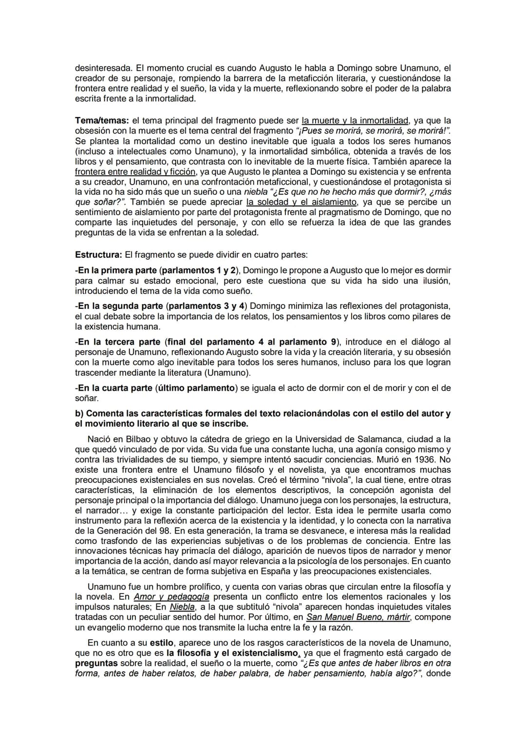 TEMA 6. MIGUEL DE UNAMUNO Y NIEBLA
1. Introducción
Nació en Bilbao y obtuvo la cátedra de griego en la Universidad de Salamanca, ciudad a la