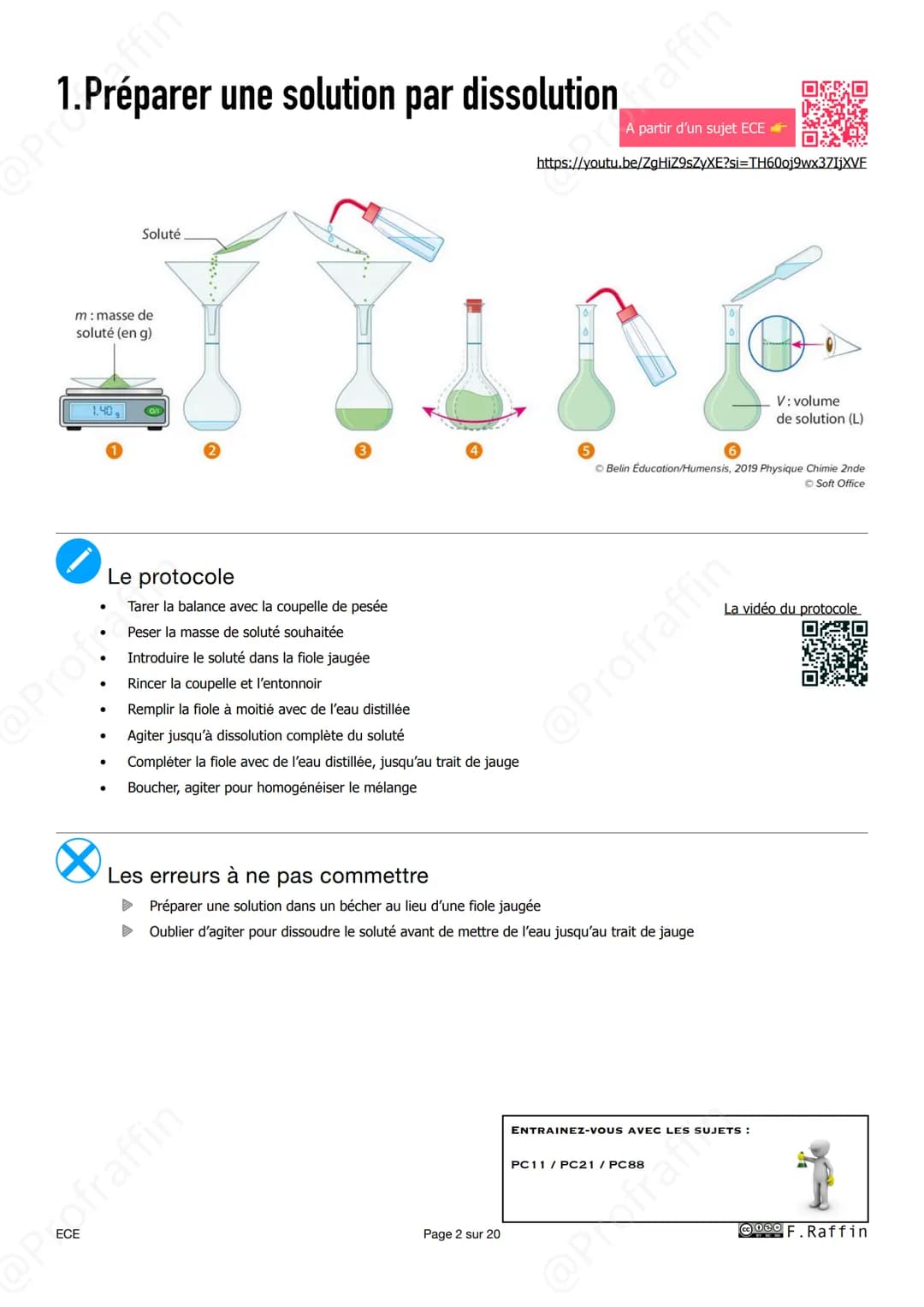 --- OCR Start ---
@P
@P
@PROFRAFFIN
L'épreuve d'Ecation
en spécialité Physique Chimie
2024-2025
Déroulement de
l'épreuve
Le candidat tire au