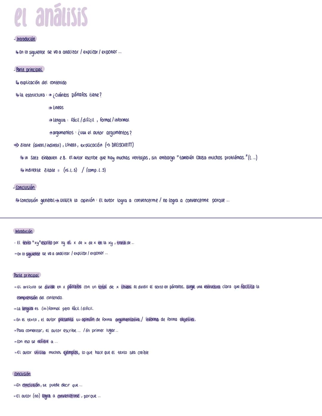 resumén
intrducción
- El texto titulado "xy" y escrito por x fue publicado en el año xy en el periódico/revista, página web....
Trata de...