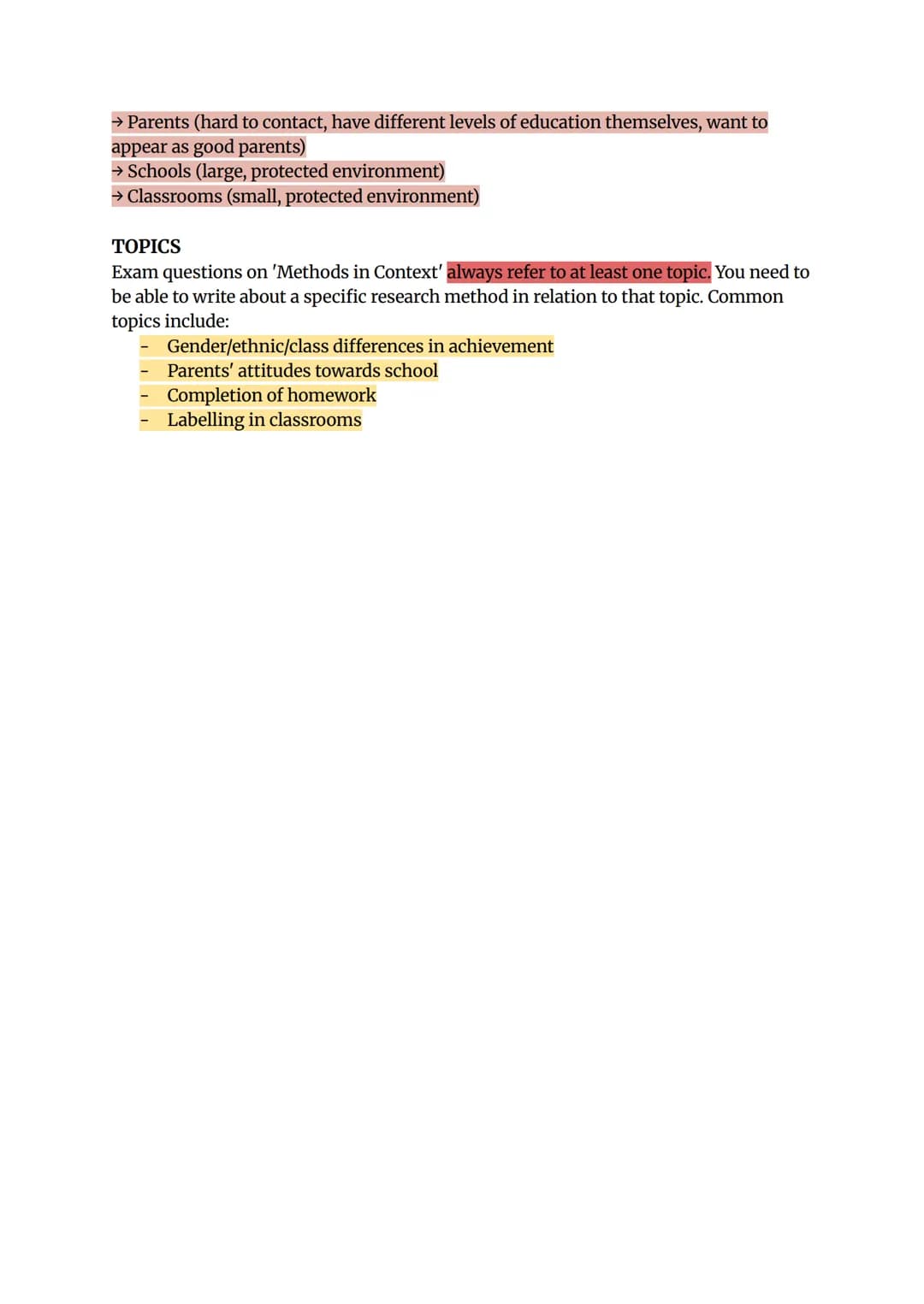 --- OCR Start ---
Sociology-Research Methods
Topic 1: Choosing a Method
In a nutshell,
Positivists and interpretivists differ on their choic