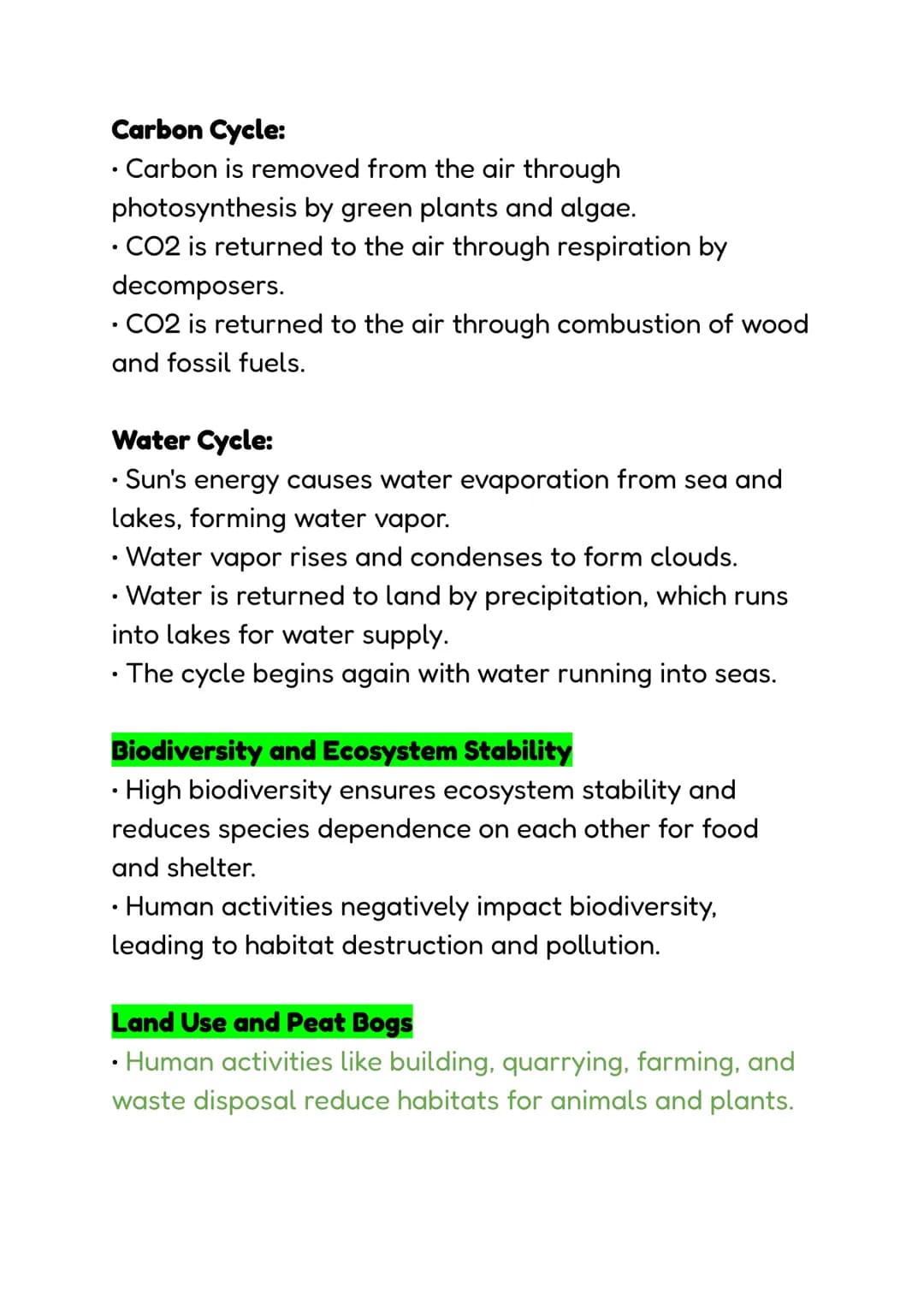 Ecology-
Combined science trilogy- B7
Ecosystems and Interdependence in Species
IMPORTANT DEFINITION- ecosystem - a community of
living orga