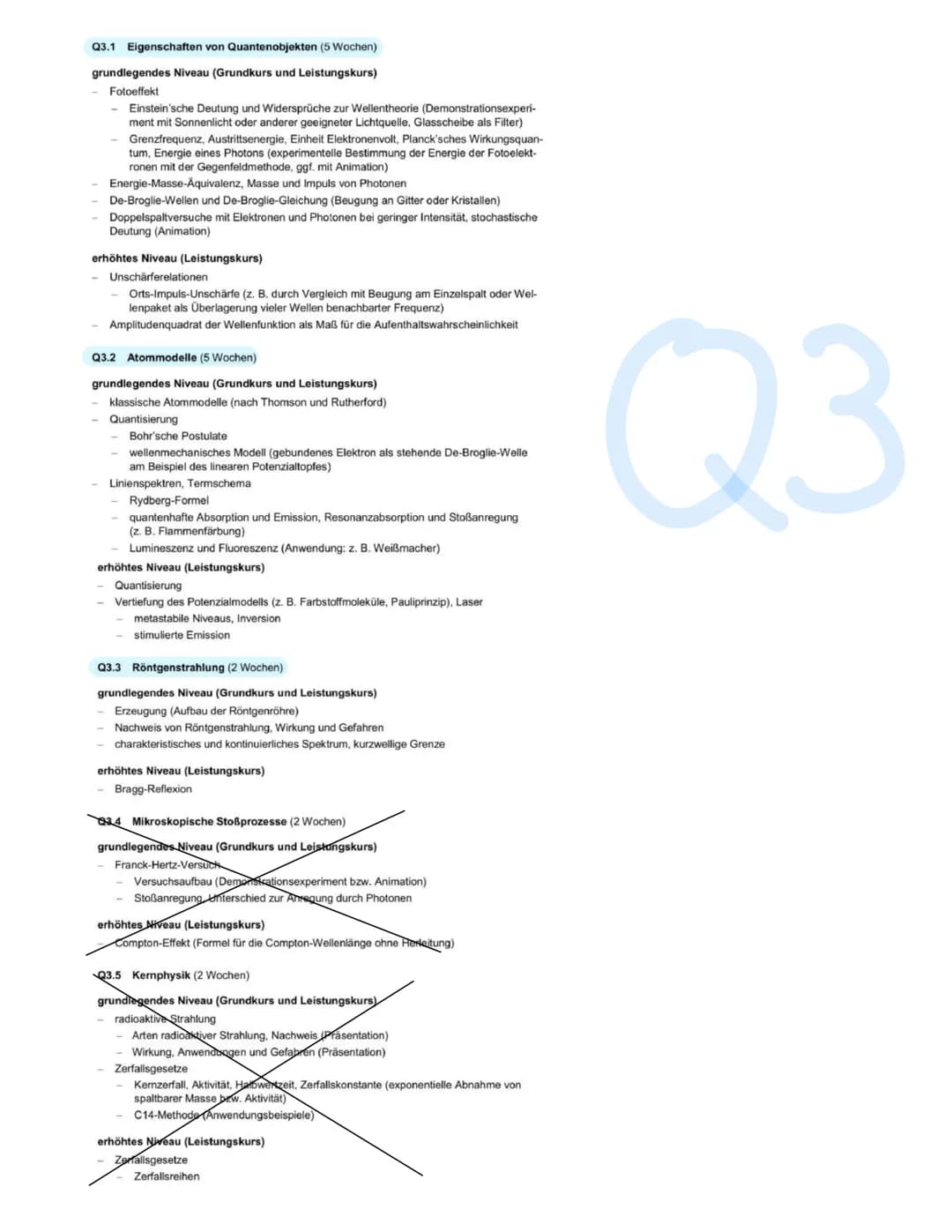 # Physik Abitur 2025
Q1, Q2, Q3 LK Abiturklasse Q1.1 Elektrisches Feld (7 Wochen)
grundlegendes Niveau (Grundkurs und Leistungskurs)
Feldbe