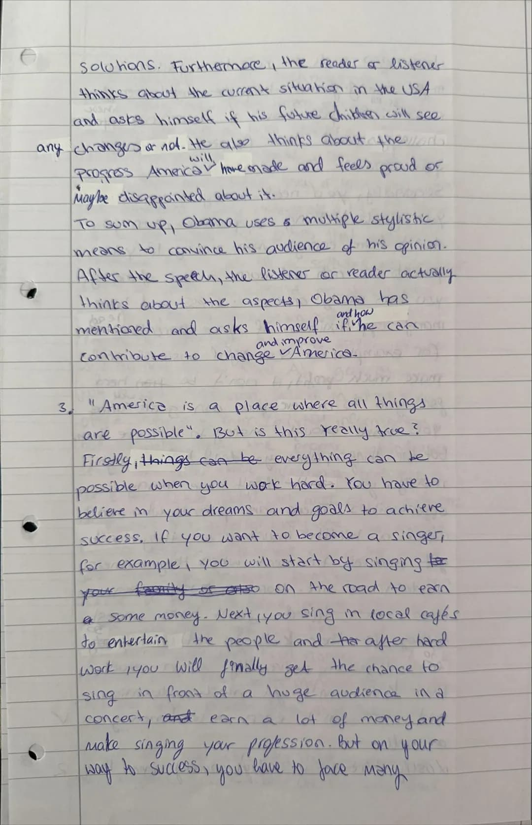 Exam Q2 - advanced course
The Impact of the American Dream - then and now
Writing
Tasks:
1. Outline Obama's view on the American nation in