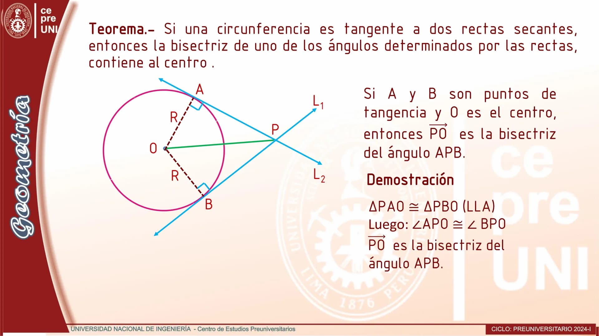# Definición
Circunferencia
Una circunferencia es el conjunto de todos los puntos de un plano que
equidistan de otro punto fijo de dicho p