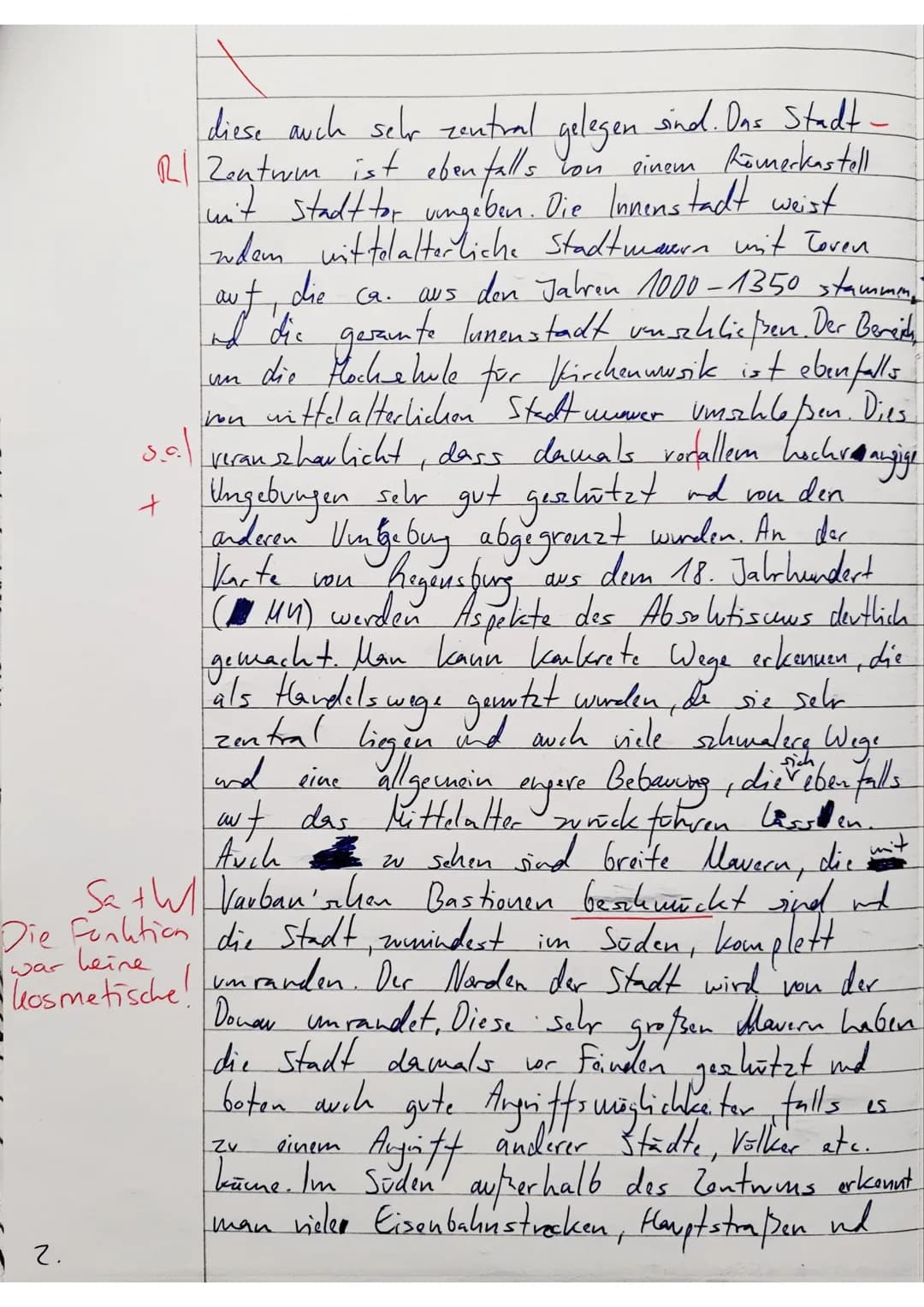 Thema: Historisch-genetische Entwicklung und funktionaler Wandel von
Städten am Beispiel Regensburg
Aufgabenstellung:
1. Lokalisieren Sie Re