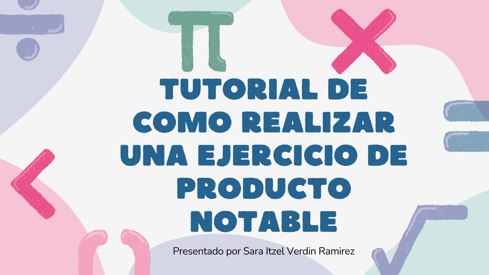 # TUTORIAL DE
COMO REALIZAR
UNA EJERCICIO DE
PRODUCTO
NOTABLE
Presentado por Sara Itzel Verdin Ramirez # 01 ¿Que son los productos notable