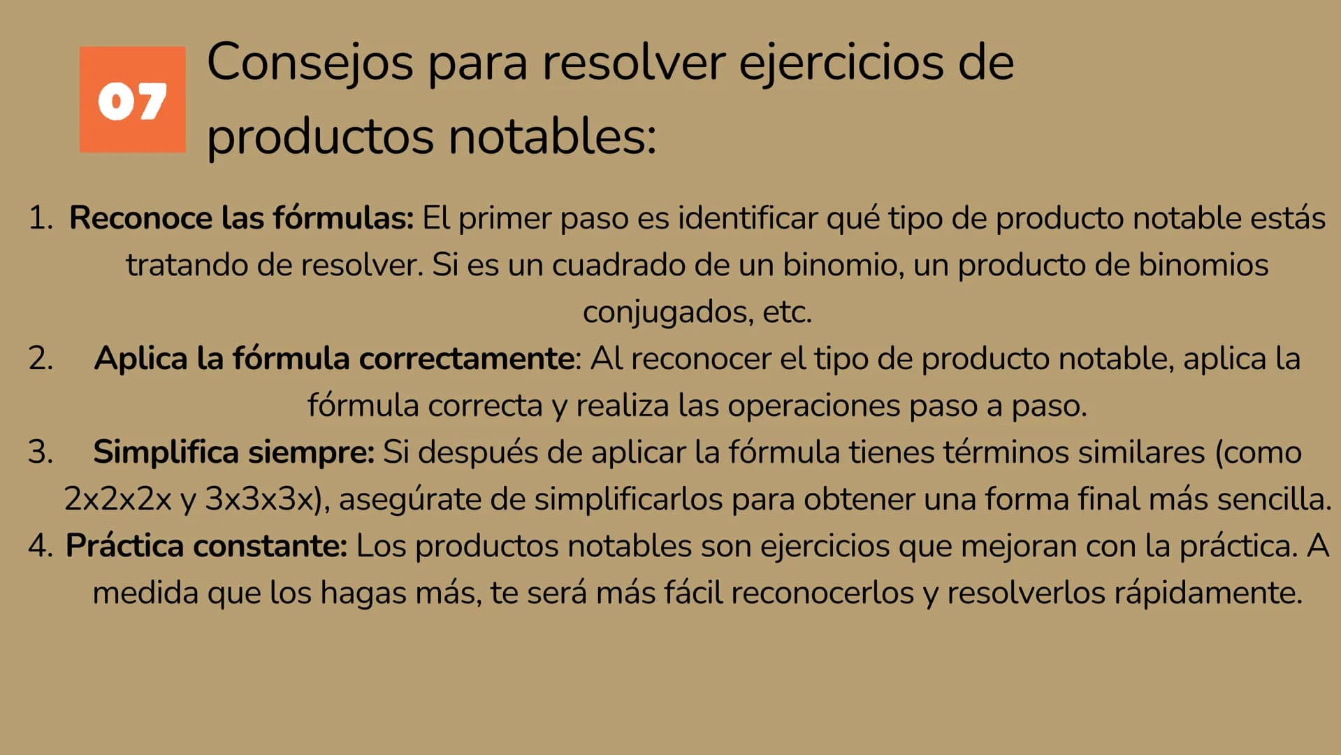 # TUTORIAL DE
COMO REALIZAR
UNA EJERCICIO DE
PRODUCTO
NOTABLE
Presentado por Sara Itzel Verdin Ramirez # 01 ¿Que son los productos notable