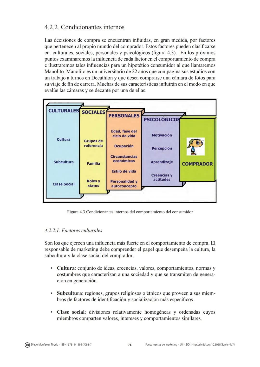 CAPÍTULO 4:
El comportamiento del
consumidor
(cc) Diego Monferrer Tirado - ISBN: 978-84-695-7093-7
69
Fundamentos de marketing-UJI-DOI: http