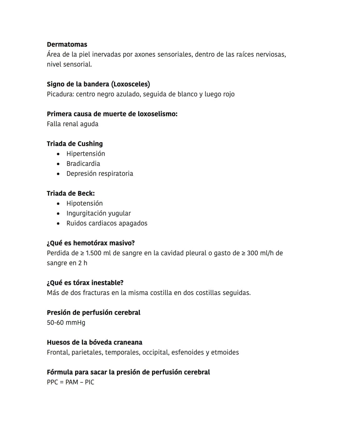 5H
* Hipovolemia
* Hipotermia
* Hidrogeniones(acidosis)
* Hipoxia
* Hipo/hiperkalemia
5T
* Taponamiento cardiaco
* Trombosis coronaria (i