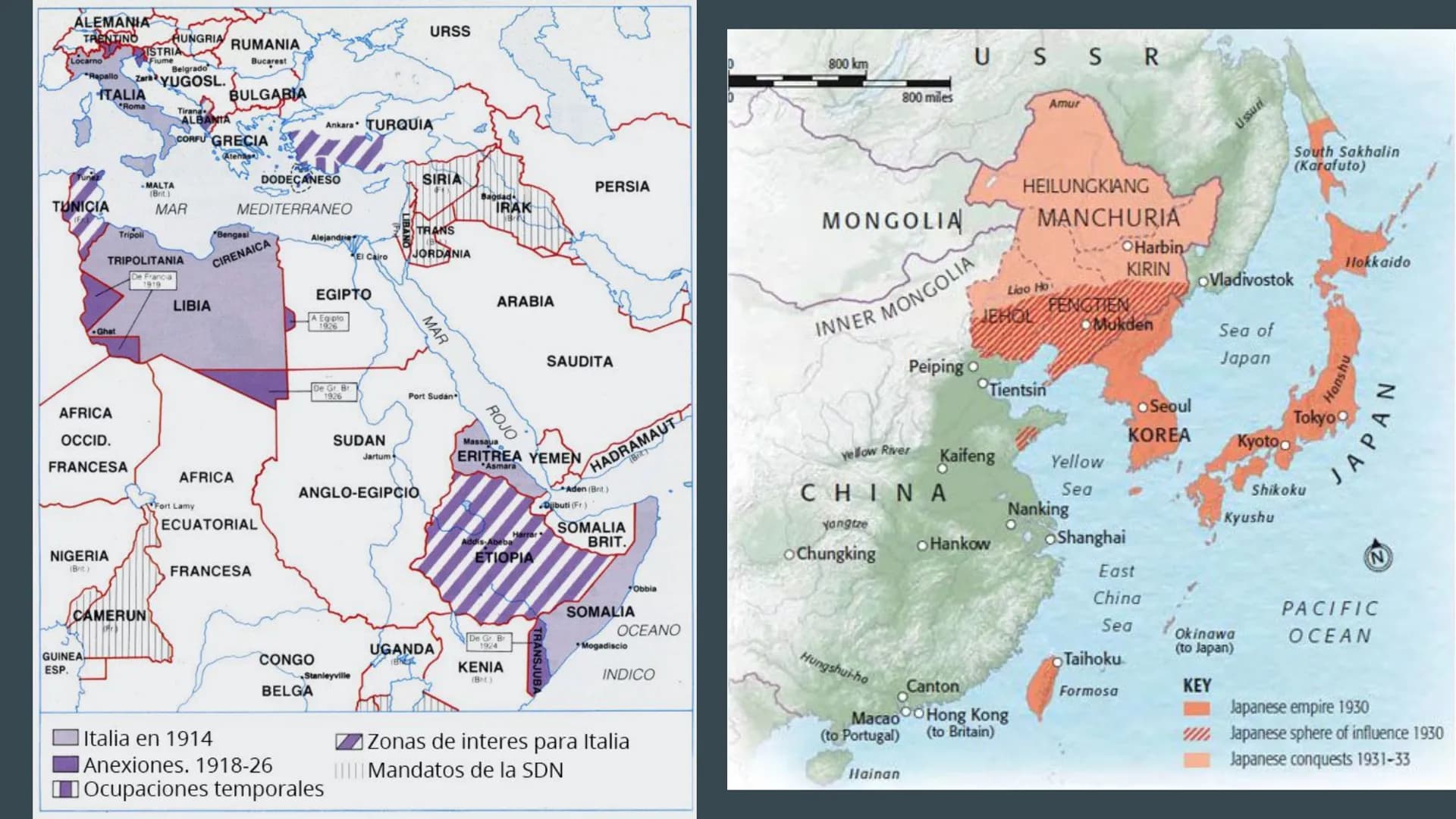 SEGUNDA GUERRA MUNDIAL
... ¿Qué fue la II Guerra Mundial?
Una "guerra total" entre 1939 y 1945 entre los
Estados totalitarios (Italia, Alema