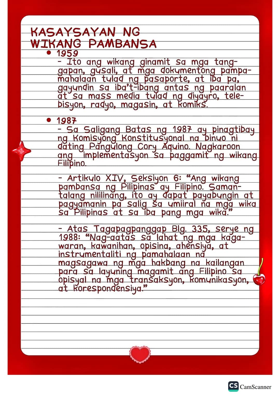 # Reigh's
# Notes
Komunikasyon at Pananaliksik
Sa Wika at Kultura ng Pilipino
SMTWTFS
## LESSON 1: KONSEPTONG
PANGWIKA
WIKA
- Ang Salita