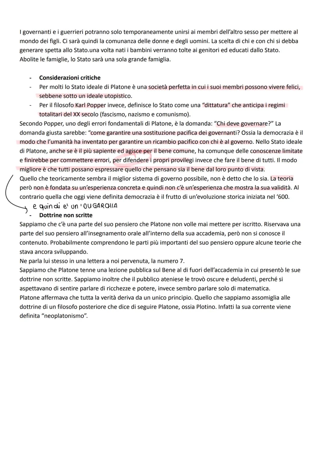--- OCR Start ---
La vita di Platone
Filosofia: Platone
Platone nasce nella seconda metà del V sec. a.C ad Atene. Ha una vita molto lunga e