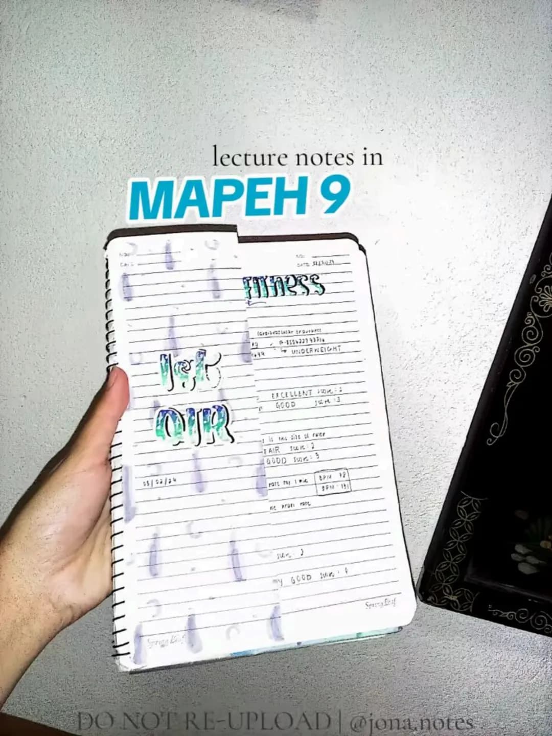 lecture notes in
МАРЕН 9
03/02/24
Fitness
UNDERWEIGHT
EXCELLENT 5:
GOOD 3
FAIR 2
GOOD 1
MY GOOD SCORE: 8
SprengLeaf
DO NOT RE-UPLOAD | @jona