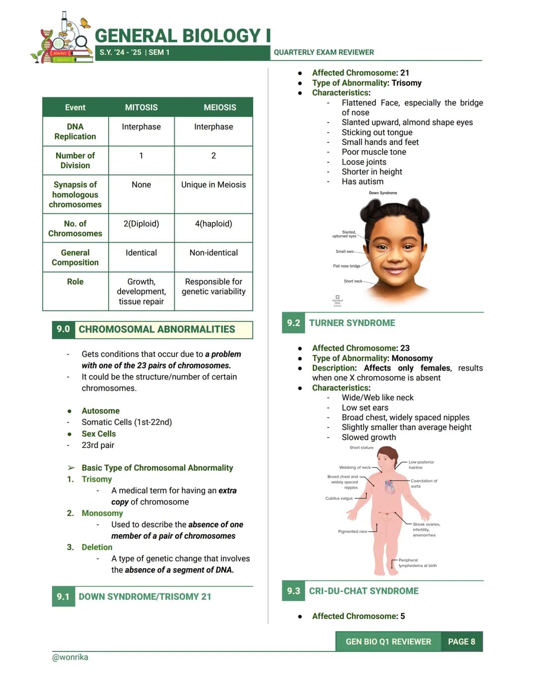 GENERAL BIOLOGY I
S.Y. '24-'25 | SEM 1
QUARTERLY EXAM REVIEWER
1.0 CELL
CELL
- It is the basic unit of structure and function in
living thin