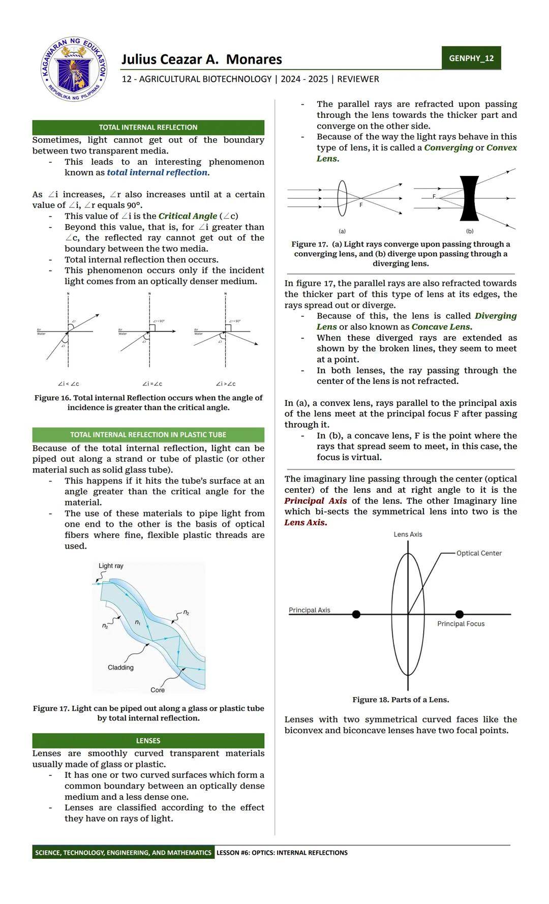 # RAN NG EDUKAS
M
Julius Ceazar A. Monares
12- AGRICULTURAL BIOTECHNOLOGY | 2024-2025 | REVIEWER
# INTRODUCTION TO PHYSICS
# MOTION
GENPHY_1