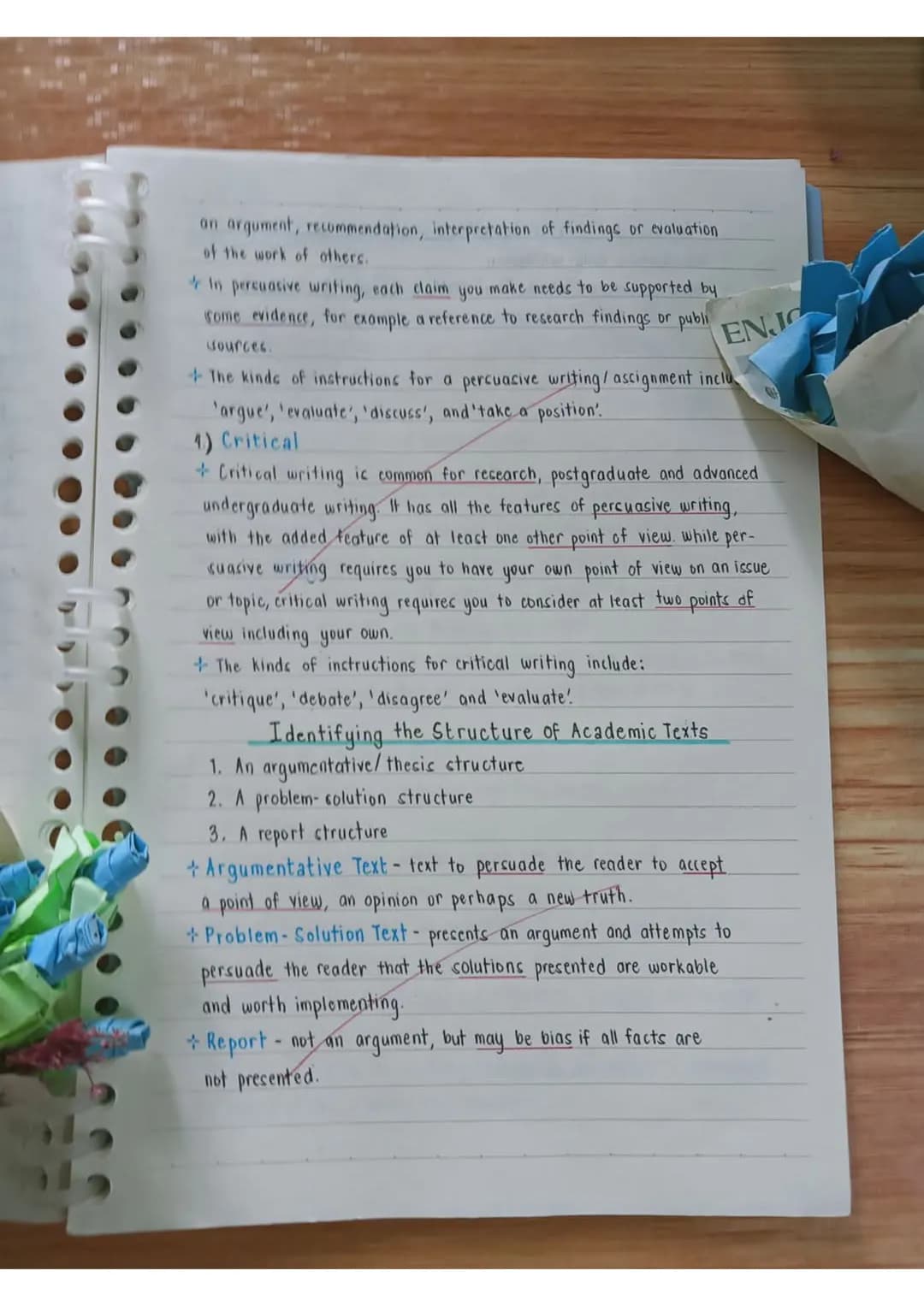 MODULE 1
ACADEMIC TEXT TEXT~
STRUCTURE
08-25-2024
ACADEMIC WRITING VS. NON-ACADEMIC WRITING
*Academic writing is a formal and rather imperso