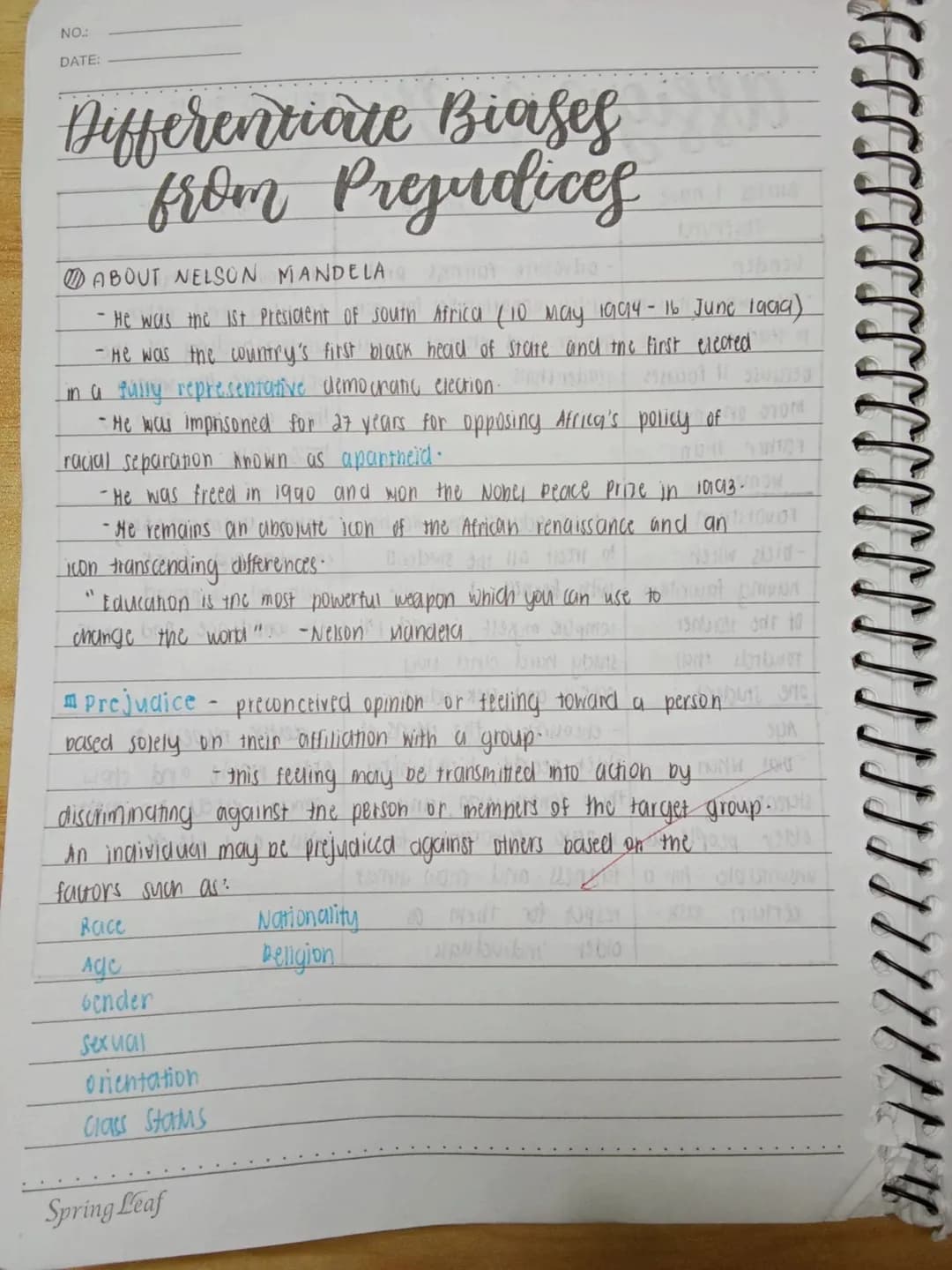 #1 15/
activity #1
1. You look like a Filipino maid.
-Prejudice
2. Gifts are always smarter.
Bias
15
3- oreo is called "The criminal" on soc
