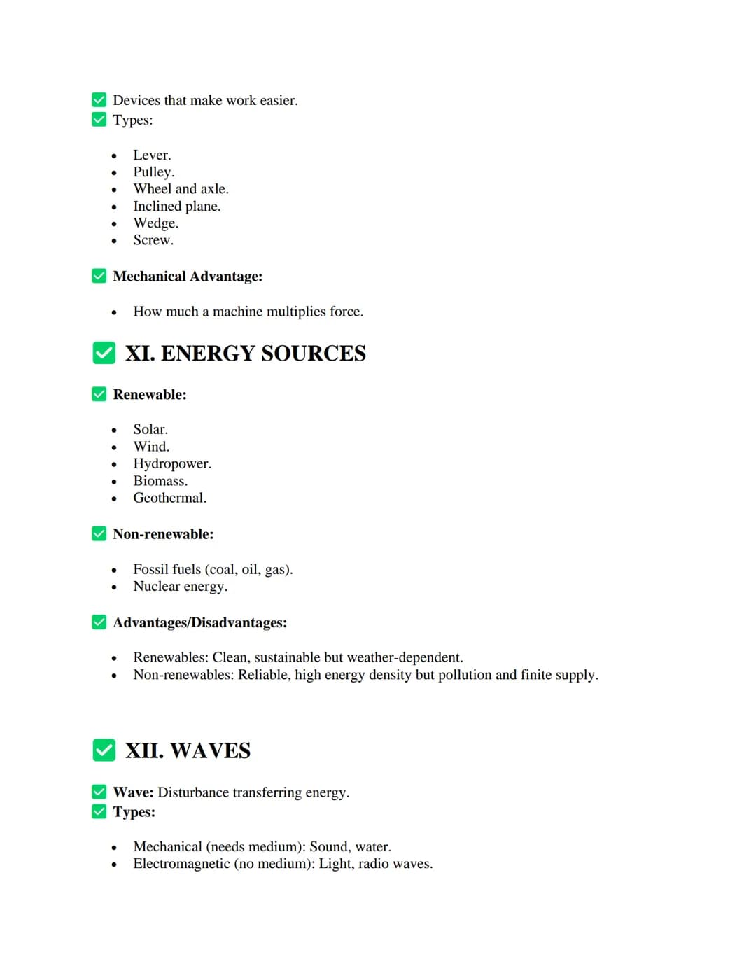 PHYSICAL SCIENCE NOTES
I. INTRODUCTION TO PHYSICAL SCIENCE
Definition:
Physical Science is the study of non-living systems, covering the fun