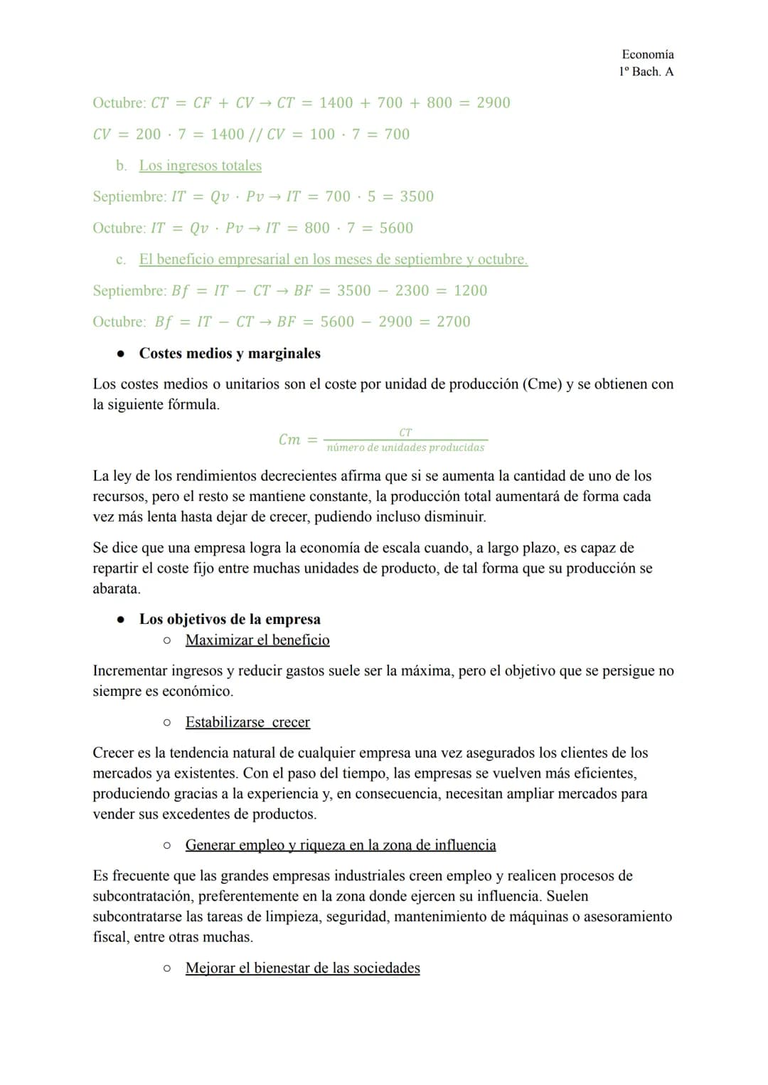 • La función de producción
TEMA 3
La producción
Economía
1º Bach. A
La división del trabajo consiste en la fragmentación de una actividad pr