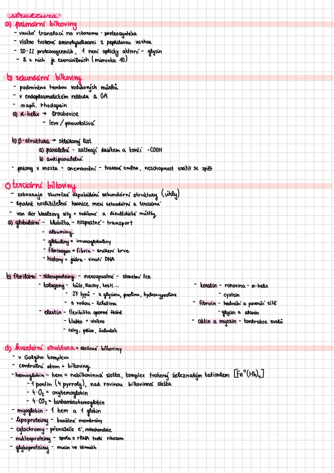 ## Bilkoviny
- proteiny
- makromolekulární sloučeniny - polykondenzáty aminokyselin
- biopolymery složené z jednoho nebo více polypeptidový