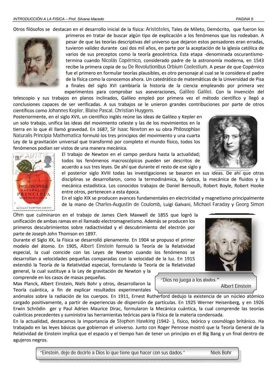 2011
Introducción a la
FÍSICA
4° Año Secundaria
Prof. Silvana Macedo
Colegio
La Inmaculada INTRODUCCIÓN A LA FISICA - Prof. Silvana Macedo
I