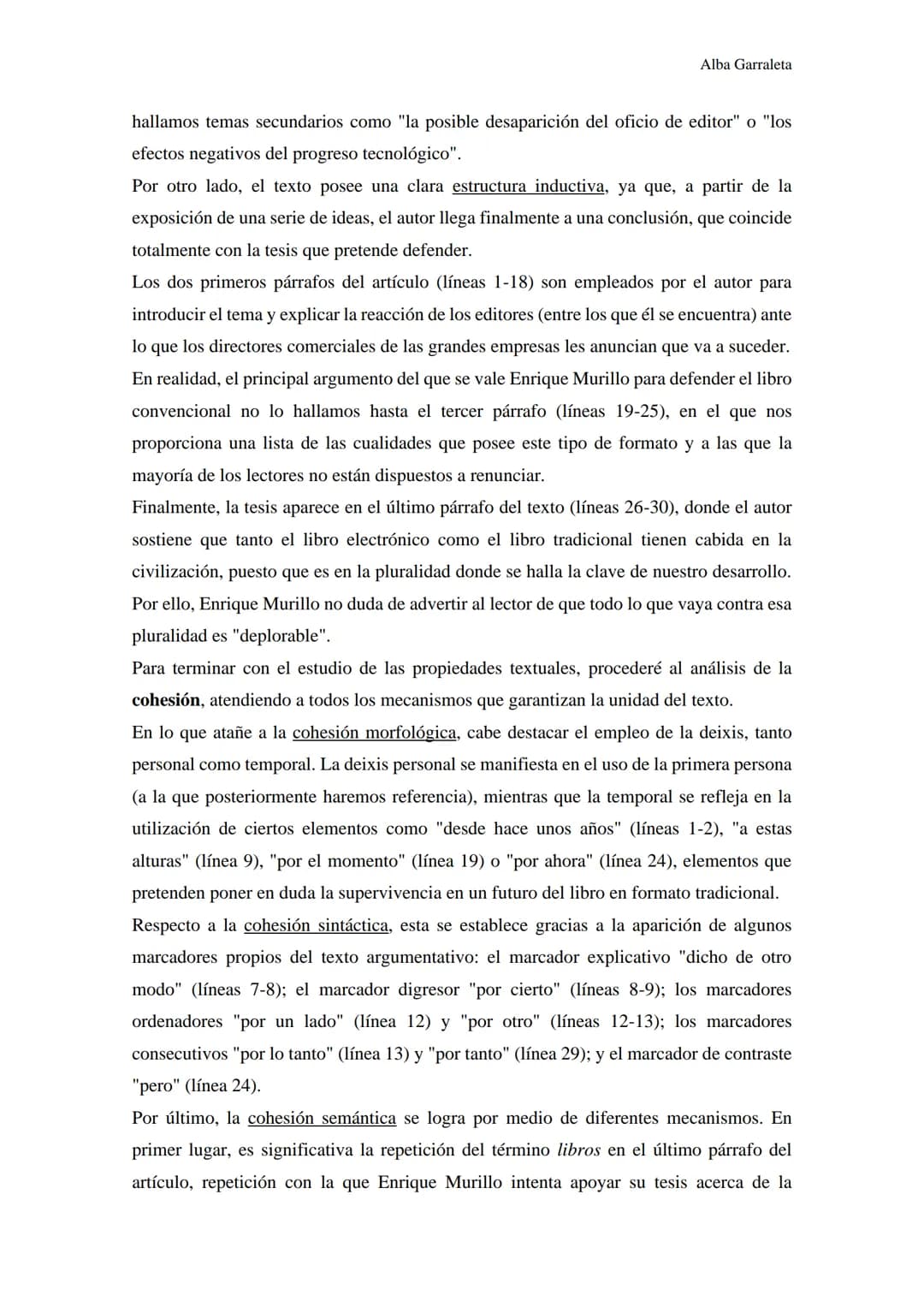 Alba Garraleta
Comentario de texto Virtudes de un vejestorio
Antes de comenzar el comentario, me gustaría explicar brevemente el esquema que