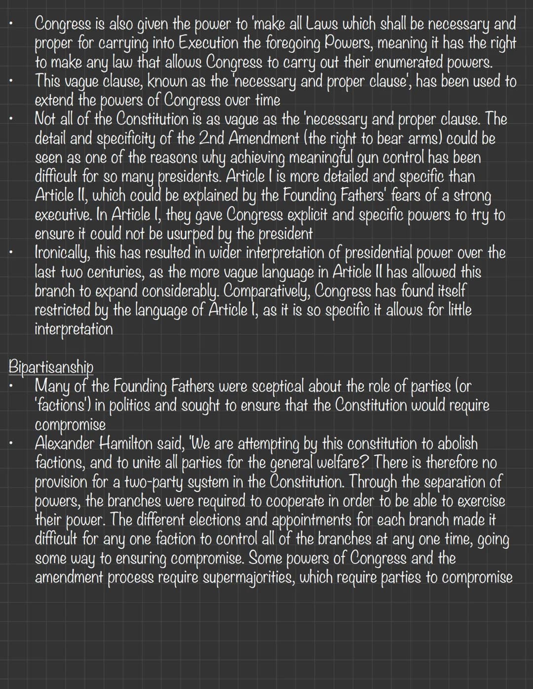 The Origins of The Constitution
Limited government
- The 13 colonies had fought for independence from the perceived tyranny of the
British m