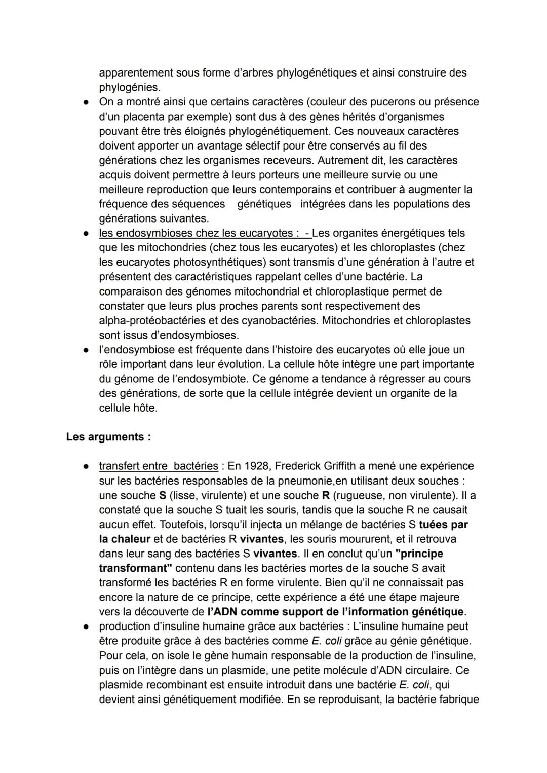 Bac SVT
Theme 1 : la terre, la vie et l'organisation du vivant
chap 1 : l'origine du génotype des individus :
défs importante:
• mitose: la
