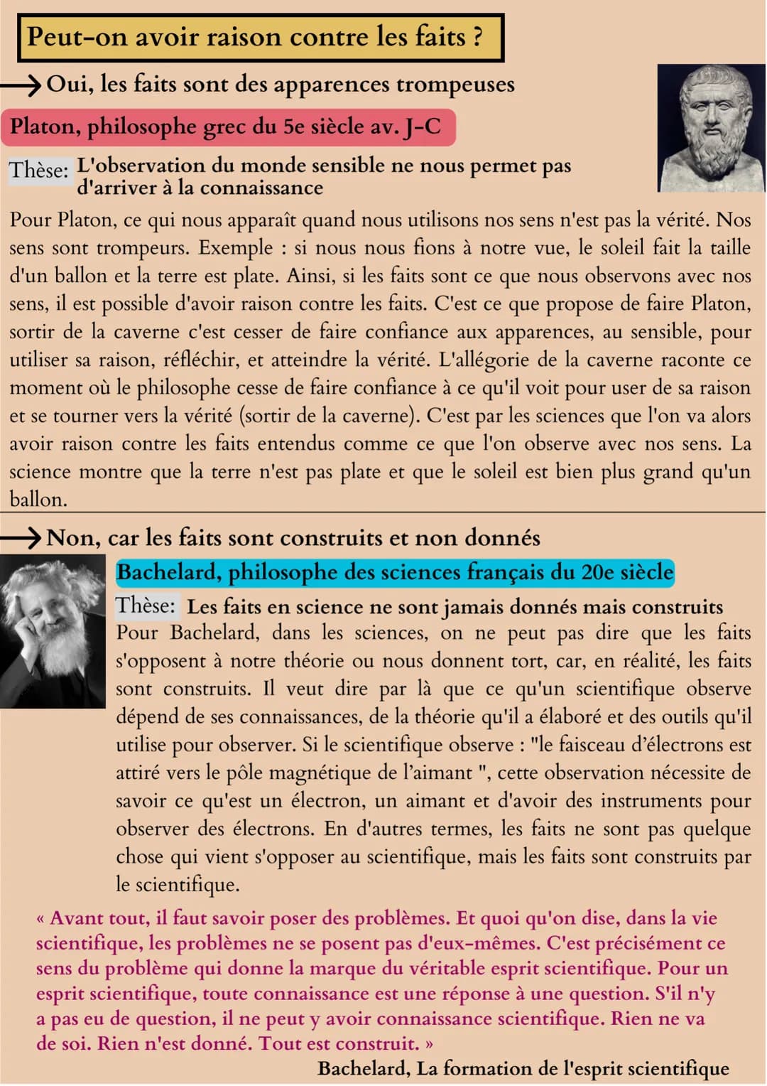La raison
Définitions importantes :
Dans le domaine de la réflexion, utiliser sa raison c'est être
rationnel. Être rationnel c'est être capa