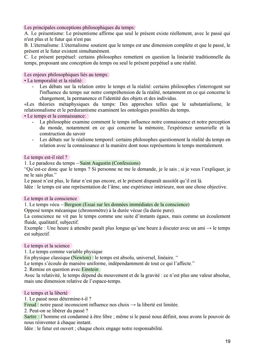 LE TEMPS
Etymologie
Vient du grec: << Temnos » -> couper, enlever en coupant vient du latin: «Tempus» -> Division du
temps, époque/saison, p
