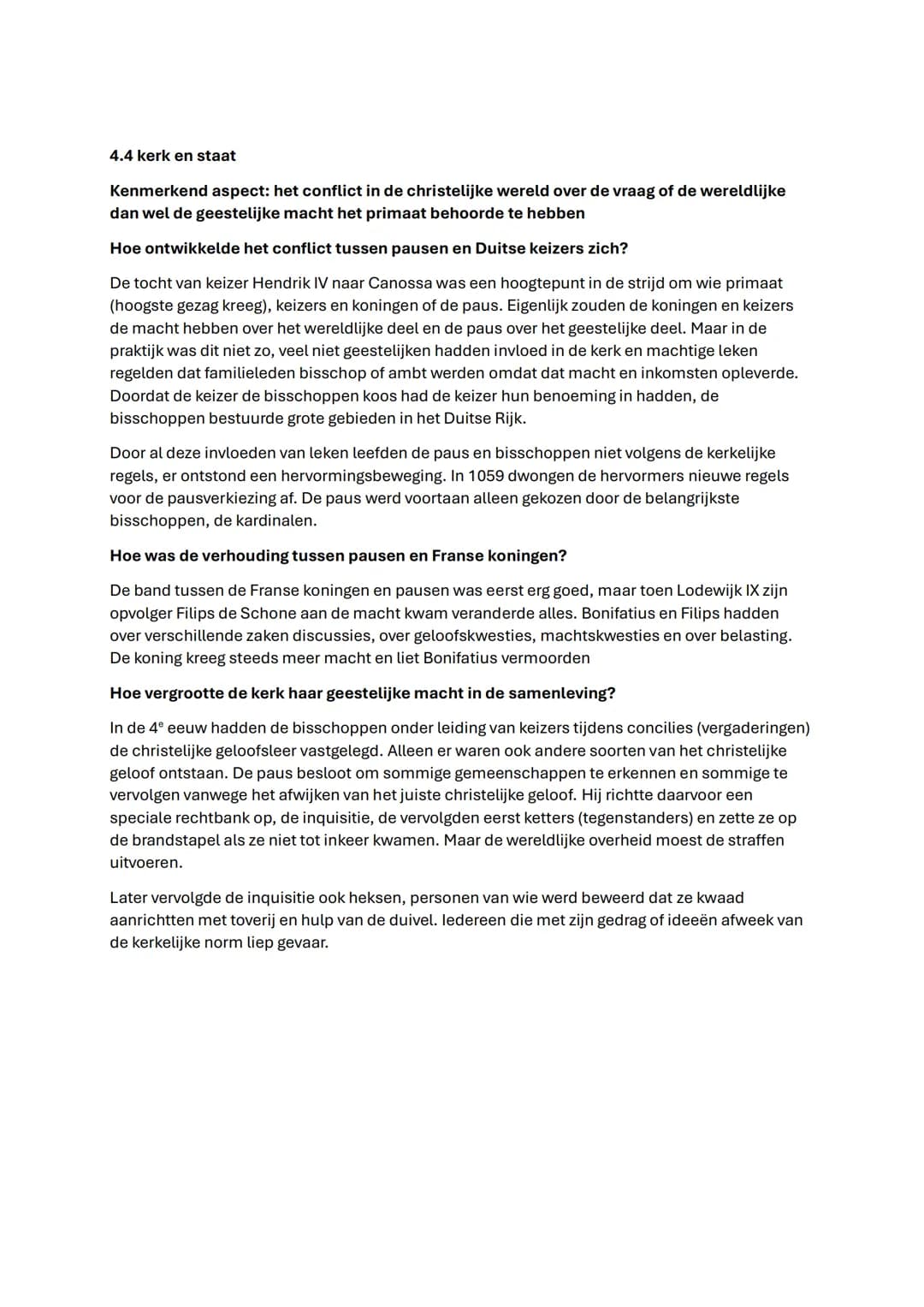Samenvatting GS Hoofdstuk 4 en 5
4.1 de opkomst van steden
Kenmerkend aspect: de opkomst van handel en ambacht die de basis legde voor het
h