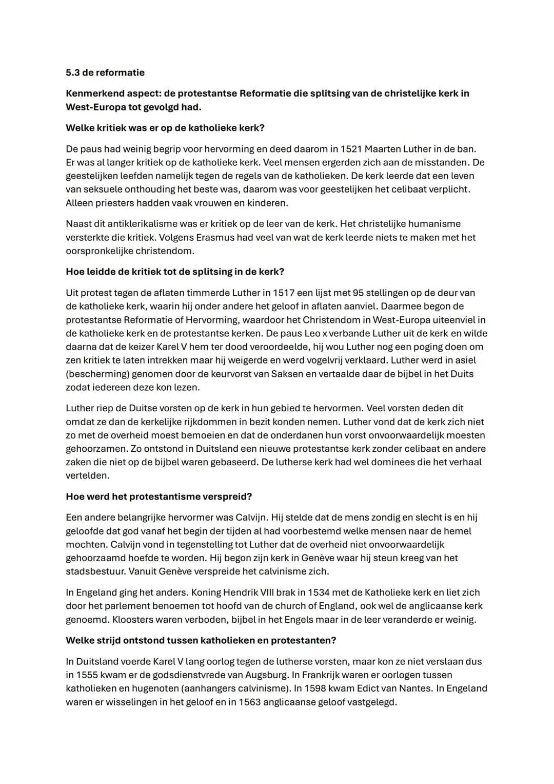 Samenvatting GS Hoofdstuk 4 en 5
4.1 de opkomst van steden
Kenmerkend aspect: de opkomst van handel en ambacht die de basis legde voor het
h