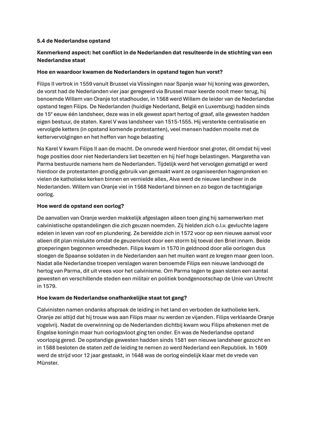 Samenvatting GS Hoofdstuk 4 en 5
4.1 de opkomst van steden
Kenmerkend aspect: de opkomst van handel en ambacht die de basis legde voor het
h