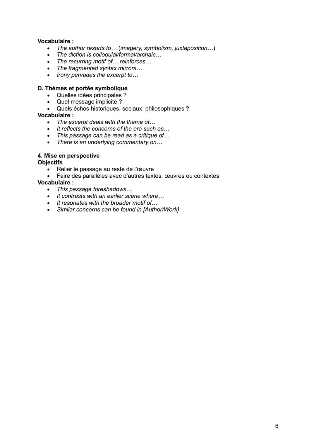 LLCE KIT POUR AVOIR 20/20 SOMMAIRE
* Analyse d'un poème...p.3
* Analyse d'un document iconographique...p.4-5
* Analyse d'un extrait littera